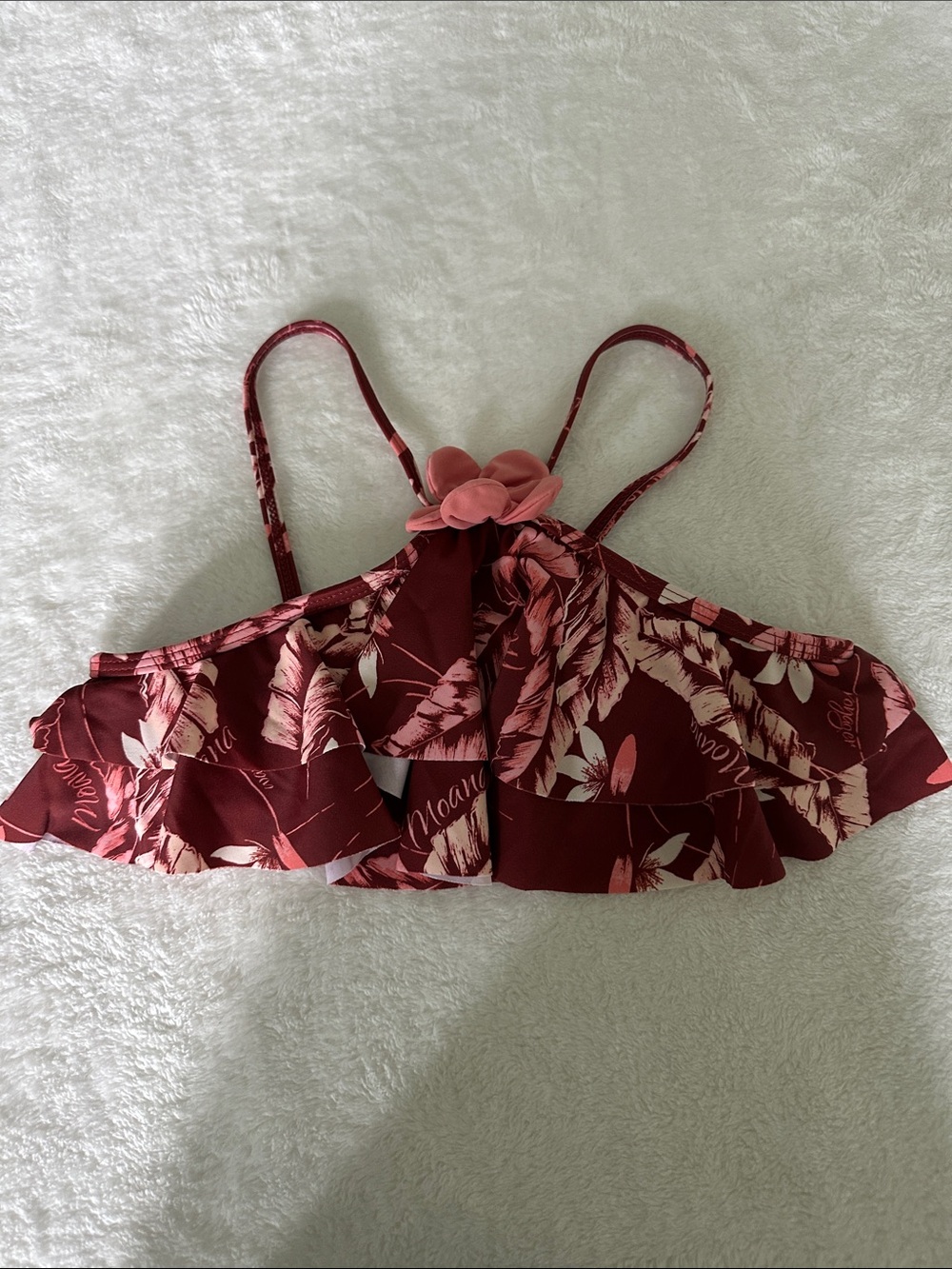 Janie and Jack Disney X Moana ruffle Bikini Top